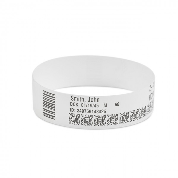 Zebra Armband Polypropylene 30,2x279,4mm Z-Band QuickClip weiß