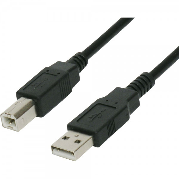 USB Kabel (A/B) 2m schwarz