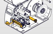 Novexx Internal rewind + dispensing edge, factory installed, BASIC version