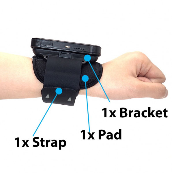 WD200 Armbandhalter Kit (Kit beinhaltet: 1x Halterung/Halter, 1x Gurt und 1xpad)