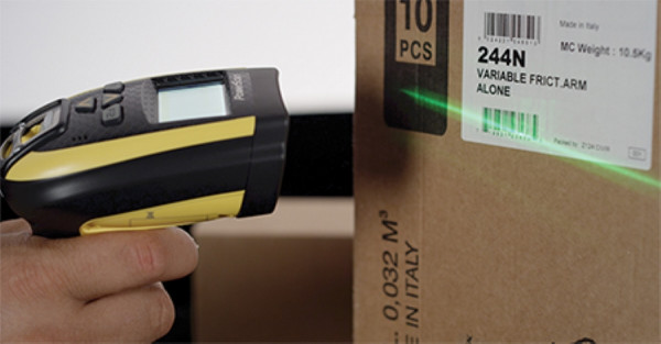 Datalogic PowerScan PM9100 Barcodescanner Disp., RB, schwarz, gelb