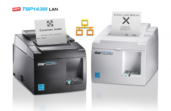 Star TSP143IIILAN Bondrucker LAN Ethernet Cutter weiß