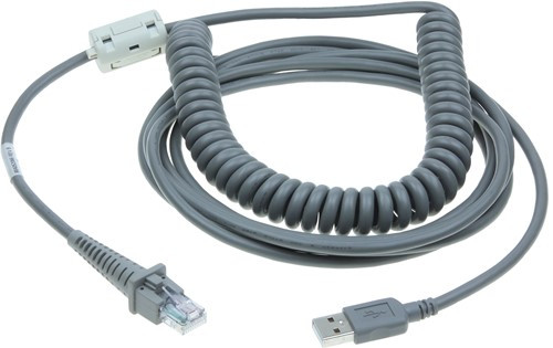 Datalogic Scanning Spiral-Kabel USB TypA 5m