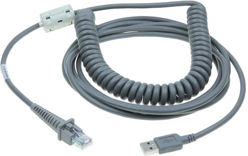 Datalogic Spiral-Anschlusskabel USB TypA 5m